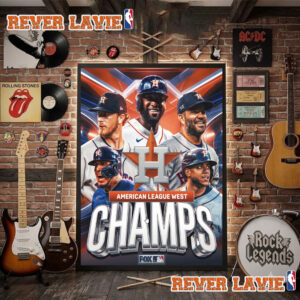 Congrats The Houston Astros Champions American League West 2026 Poster Decor