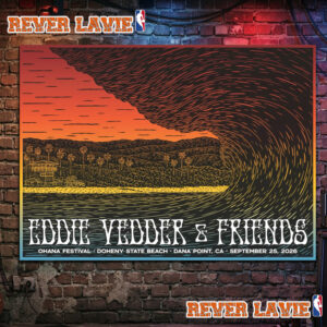 Eddie Vedder Ohana Festival 2026 Event Poster At Doheny State Beach On September 25 2026 Dana Point CA Poster Decor