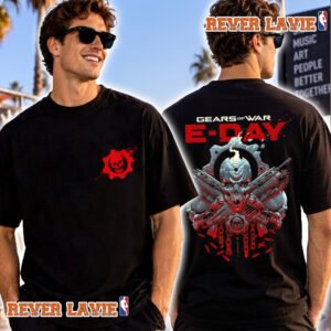 Gears Of War E Day Art By Luke Preece T Shirt Two Sided