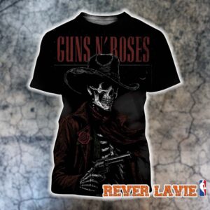 Guns N Roses Arlington Texas Venue Poster At Globe Life Field On September 9 2026 Skull Cowboys All Over Print Shirt