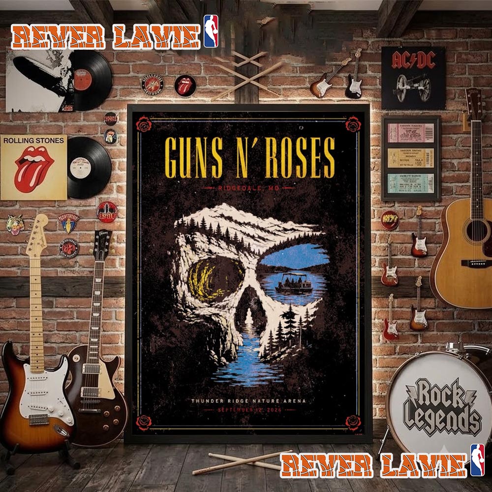 Guns N Roses Ridgedale MO Event Poster At Thunder Ridge Nature Arena On September 12 2026 Poster Decor Guns N Roses Ridgedale MO Event Poster At Thunder Ridge Nature Arena On September 12 2026 Poster Decor