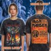 Iron Maiden Run For Your Lives 2026 Tour USA Venue Dates Schedule Eddie Fire USA Washed T Shirt Iron Maiden Run For Your Lives 2026 Tour USA Venue Dates Schedule Eddie Fire USA Washed T Shirt