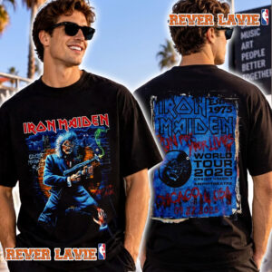 Iron Maiden Run For Tour Lives 2026 Chicago IL Exclusive Tee At Credit Union 1 Amphitheatre On September 22 2026 Dress To Kill Chicago T Shirt Two Sided