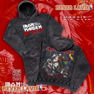 Iron Maiden Run For Your Lives 2026 Bogota Colombia October 11 2026 Colombian Independence Washed Hoodie