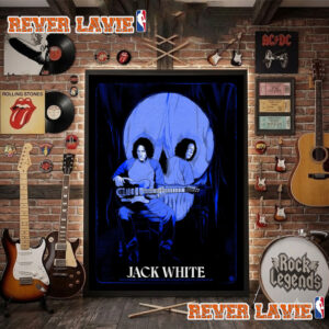Jack White Newport Cincinnati Event Poster At MegaCorp Pavilion On September 18 2026 Art By Johnny Dombrowski Poster Decor