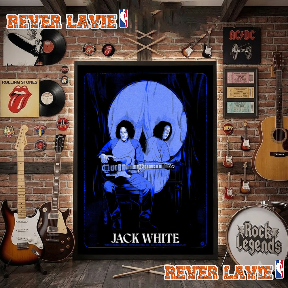 Jack White Newport Cincinnati Event Poster At MegaCorp Pavilion On September 18 2026 Art By Johnny Dombrowski Poster Decor Jack White Newport Cincinnati Event Poster At MegaCorp Pavilion On September 18 2026 Art By Johnny Dombrowski Poster Decor