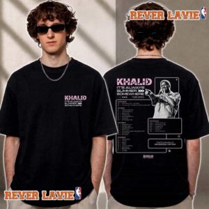 Khalid It’s Always Summer Somewhere Tour 2026 Schedule World Tour Dates List T Shirt Two Sided