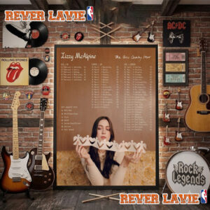 Lizzy McAlpine The Over Country Tour 2027 Schedule Tour Dates Poster Decor