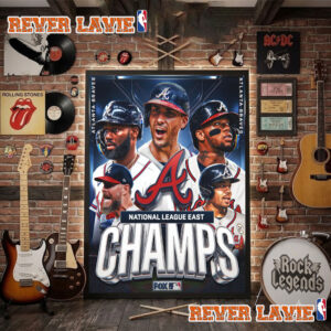 MLB Fox Congrats Atlanta Braves Champions National League East 2026 For The First Time Since 2023 Poster Decor