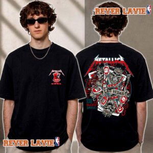 Metallica x Red Cross Las Vegas 2026 Blood Drive Bleeding Me T Shirt Two Sided