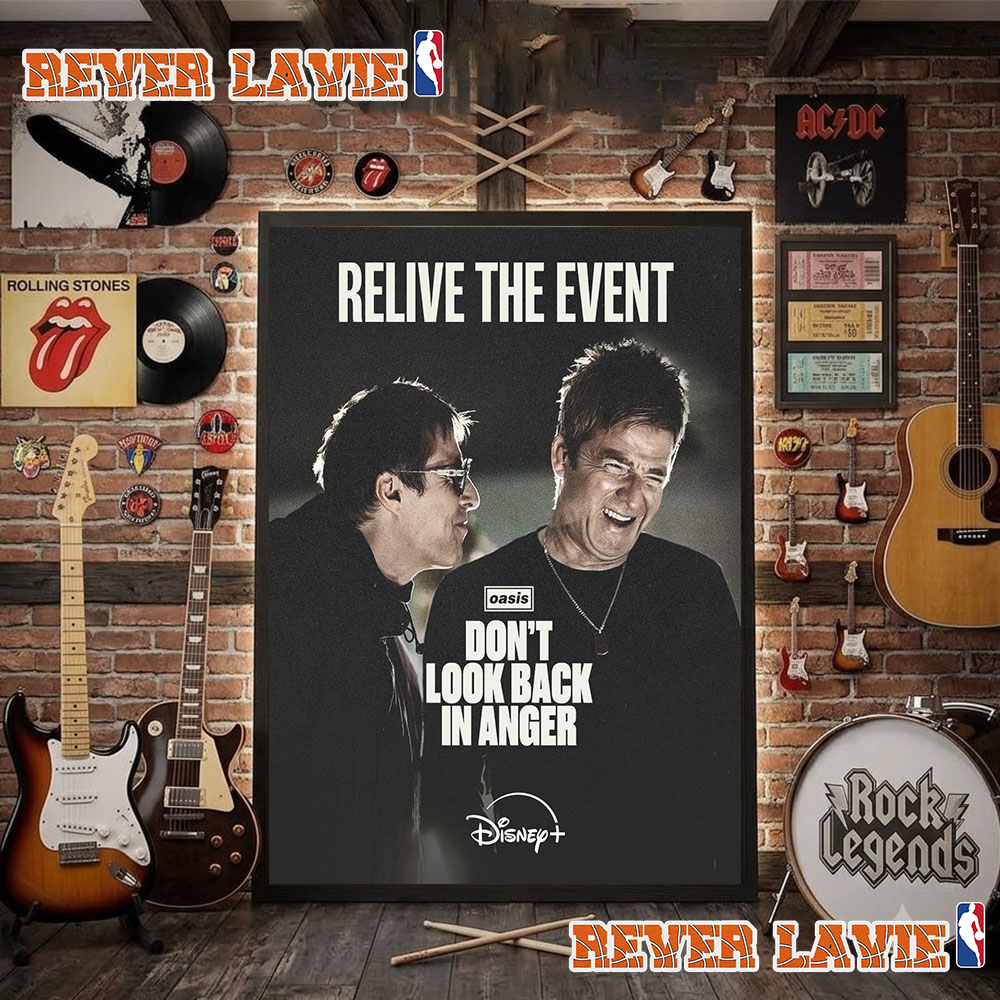 Oasis Dont Look Back In Anger Relive The Event October 9 2026 Poster Decor Oasis Dont Look Back In Anger Relive The Event October 9 2026 Poster Decor