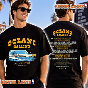 Oceans Calling Music Festival Marryland 2026 Bottle Lineup T Shirt Two Sided