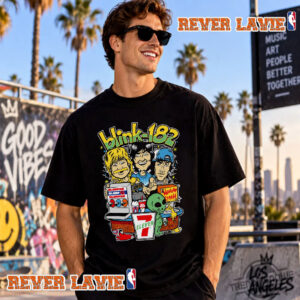 Pac Man x Blink-182 x 7 Eleven Take It To Eleven Illustrated Unisex T Shirt