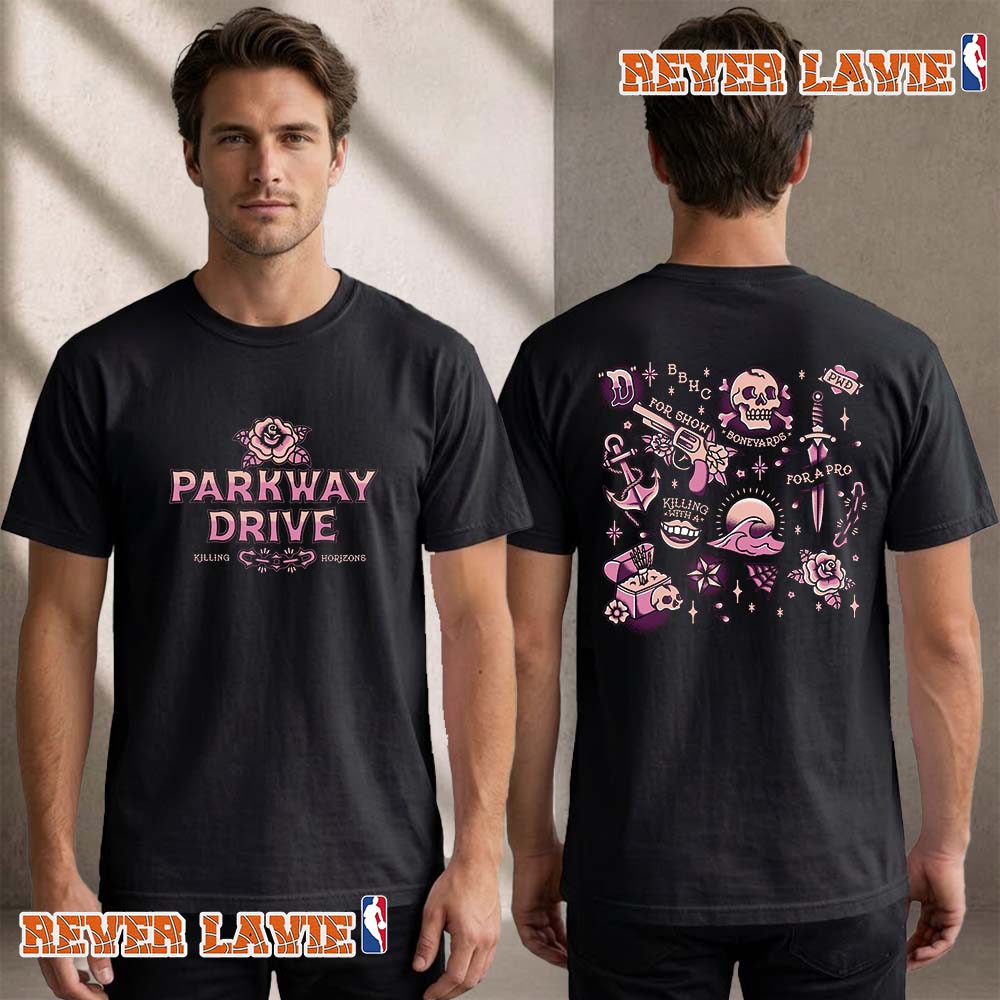Parkway Drive Killing Horizons Tattoo Flash T Shirt Two Sided Parkway Drive Killing Horizons Tattoo Flash T Shirt Two Sided