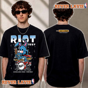 Relish x Riot Fest 2026 Douglass Park Chicago Exclusive Tee Bunny Rock Chicago IL On September 18 20 2026 T Shirt Two Sided