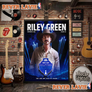 Riley Green Halftime Show Grey Cup 2026 November 15 2026 In Calgary AB Poster Decor