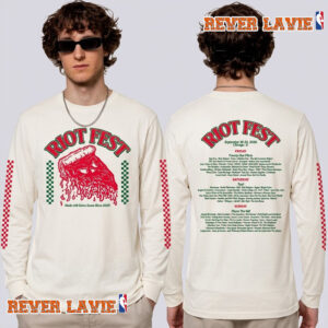Riot Fest 2026 Chicago Pizza Lineup Exclusive Tee In Chicago IL On September 18 20 2026 Unisex Longsleeve