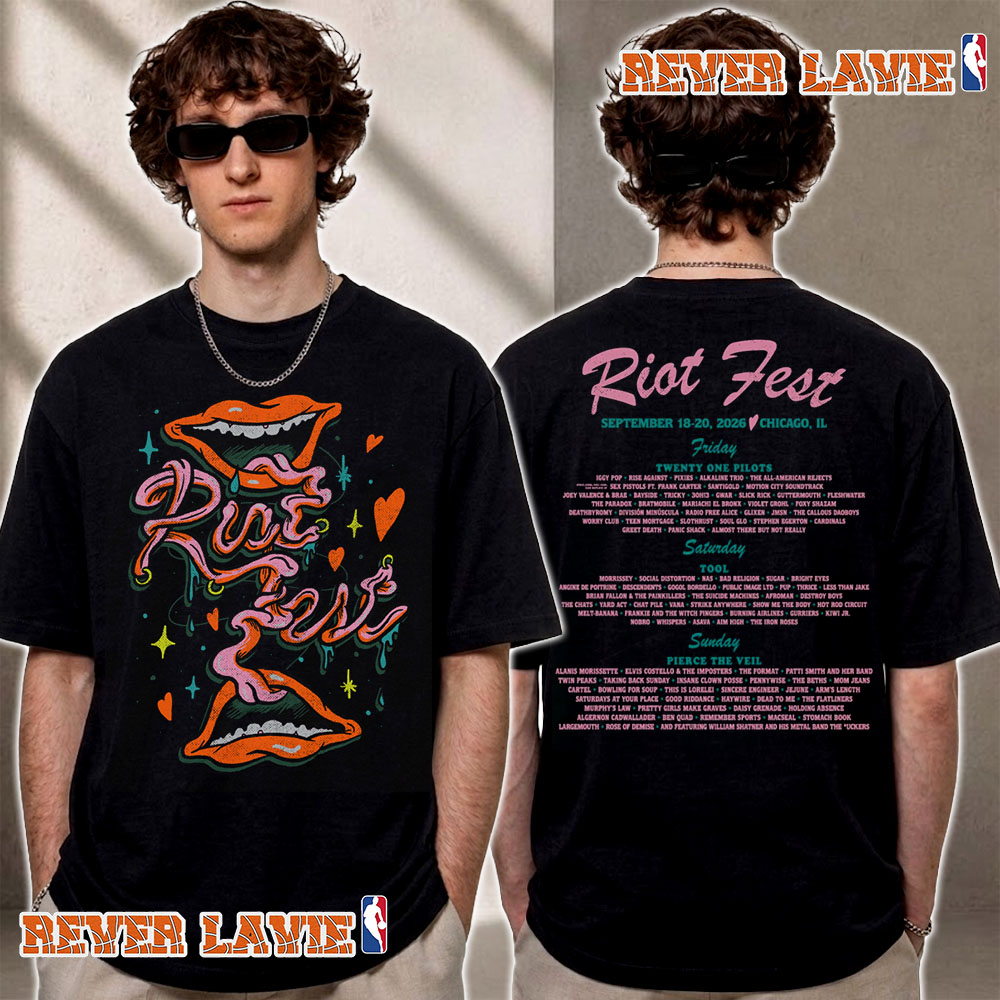 Riot Fest 2026 Tongue Tied Lineup Exclusive Tee In Chicago IL On September 18 20 2026 T Shirt Two Sided Riot Fest 2026 Tongue Tied Lineup Exclusive Tee In Chicago IL On September 18 20 2026 T Shirt Two Sided