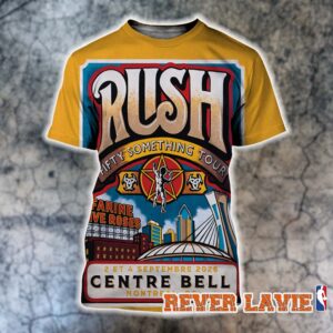 Rush Fifty Something Tour 2026 Event Poster Montreal QC At Centre Bell On September 2 4 2026 All Over Print Shirt