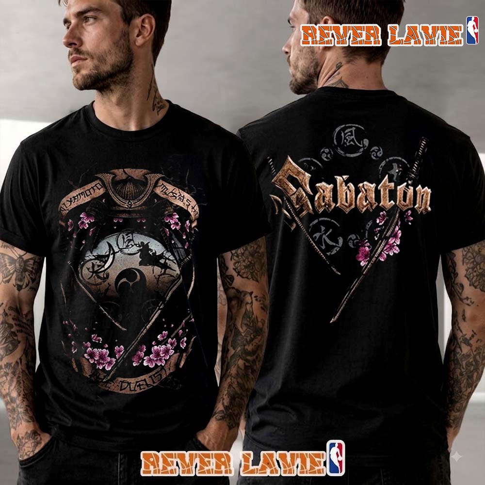 Sabaton Limited The Duelist Vintage T Shirt Two Sided Sabaton Limited The Duelist Vintage T Shirt Two Sided