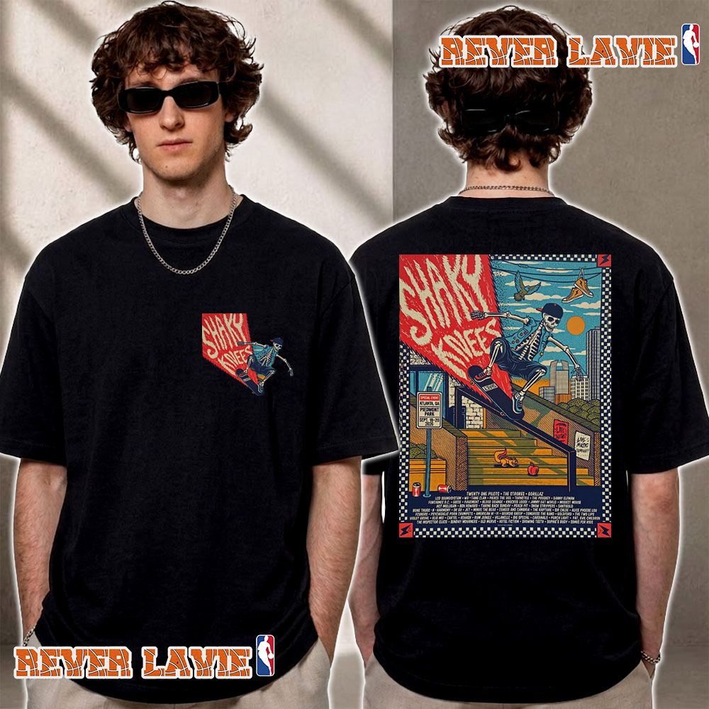 Shaky Knees Festival 2026 Full Line Up Poster Piedmont Park On September 18 20 2026 Atlanta GA T Shirt Two Sided Shaky Knees Festival 2026 Full Line Up Poster Piedmont Park On September 18 20 2026 Atlanta GA T Shirt Two Sided