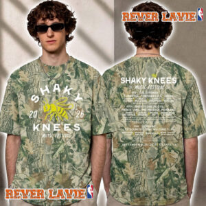 Shaky Knees Music Festival 2026 Bees Knees Camo Lineup Unisex T Shirt