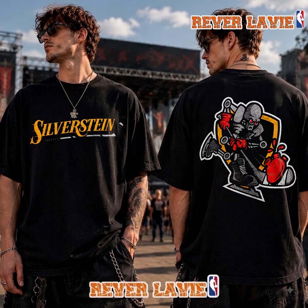Silverstein x Hacksaw Hockey Club Limited Edition 2026 T Shirt Two Sided Silverstein x Hacksaw Hockey Club Limited Edition 2026 T Shirt Two Sided