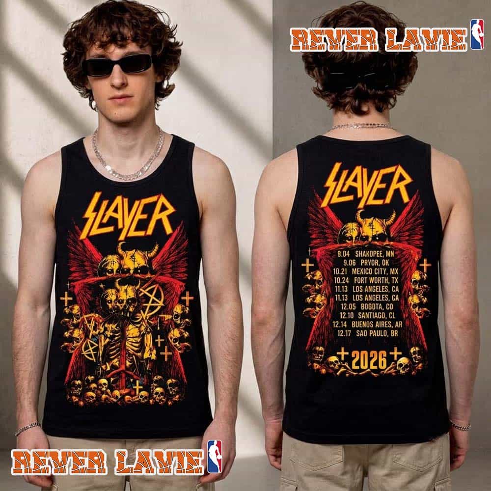 Slayer Reign In Blood 2026 Tour Dates Infernal Unisex Tank Top Slayer Reign In Blood 2026 Tour Dates Infernal Unisex Tank Top