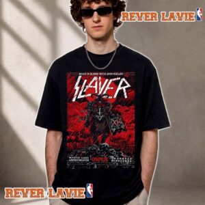 Slayer Reign In Blood 40th Anniversary 2026 Event Poster At Mystic Lake Amphitheater On September 4 2026 Shakopee Minnesota Unisex T Shirt