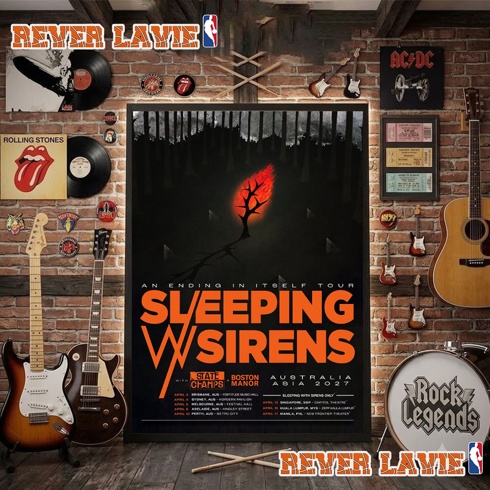 Sleeping With Sirens An Ending In Itself Australia Asia Tour 2027 Schedule Tour Dates Poster Decor Sleeping With Sirens An Ending In Itself Australia Asia Tour 2027 Schedule Tour Dates Poster Decor