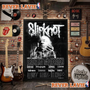 Slipknot sicEst Stadium Tour 2027 North America Schedule Tour Dates Poster Decor