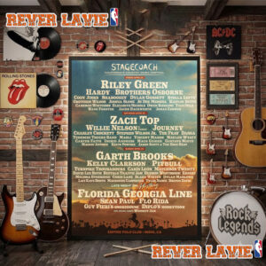 Stagecoach Festival 2027 California’s Country Music Festival Full Line Up Poster Decor