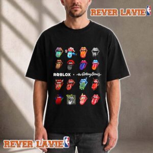 The Rolling Stones x Roblox Hot Lips Unisex T Shirt