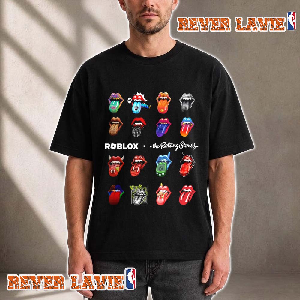 The Rolling Stones x Roblox Hot Lips Unisex T Shirt The Rolling Stones x Roblox Hot Lips Unisex T Shirt