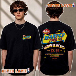Vans Warped Tour 2026 Mexico Tee At Autódromo Hermanos Rodríguez On September 12 13 2026 T Shirt Two Sided