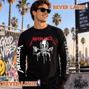 Adidas x Metallica Life Burns Faster At Sphere Las Vegas 2026 Unisex Longsleeve
