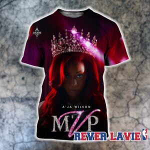 A’ja Wilson Las Vegas Aces Most Valueble Player In Three Seasons WNBA 2026 All Over Print Shirt