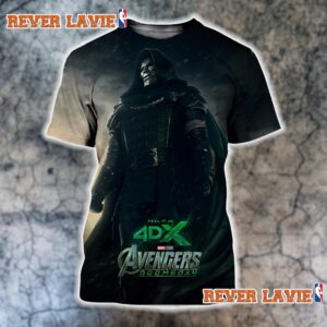 Avengers Doomsday 2026 Dr Von Doom Feel It In 4DX Poster In Theaters On December 18 2026 All Over Print Shirt