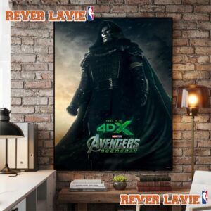 Avengers Doomsday 2026 Dr Von Doom Feel It In 4DX Poster In Theaters On December 18 2026 Poster Decor