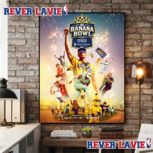 Banana Bowl 2026 Event Poster On October 10 2026 At Nationals Park Washington DC Stream On Disney Plus Poster Canvas