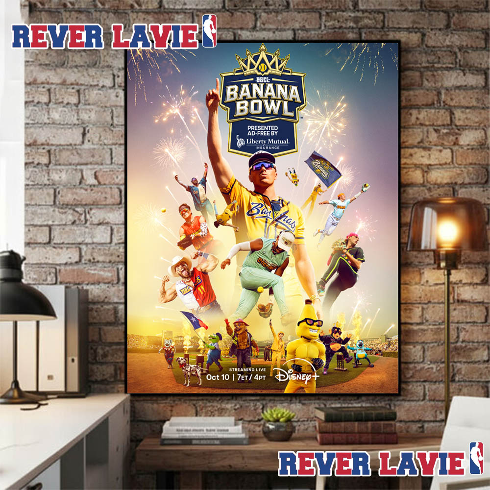 Banana Bowl 2026 Event Poster On October 10 2026 At Nationals Park Washington DC Stream On Disney Plus Poster Canvas Banana Bowl 2026 Event Poster On October 10 2026 At Nationals Park Washington DC Stream On Disney Plus Poster Canvas