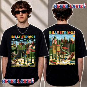 Billy Strings Fall Tour 2026 Poster 2 Nights At Oakland Arena On October 2 3 2026 Oakland CA Art By Christian Taylor Unisex T Shirt Two Sided