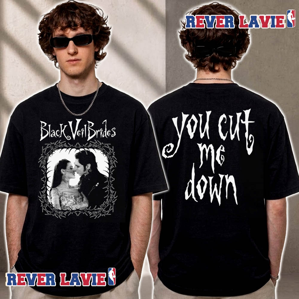 Black Veil Brides You Cut Me Down Bride Kiss Unisex T Shirt Two Sided Black Veil Brides You Cut Me Down Bride Kiss Unisex T Shirt Two Sided