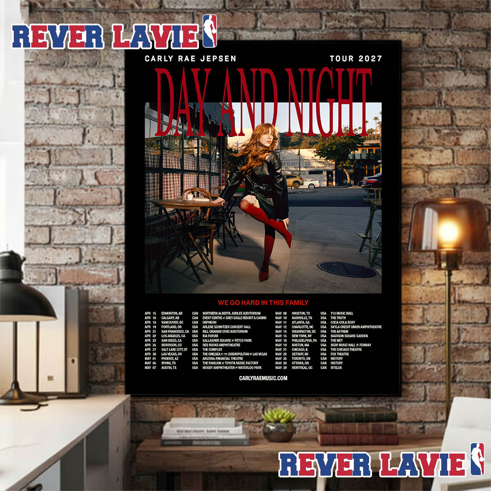 Carly Rae Jepsen Day And Night Tour 2027 Tour Dates Poster Canvas Carly Rae Jepsen Day And Night Tour 2027 Tour Dates Poster Canvas