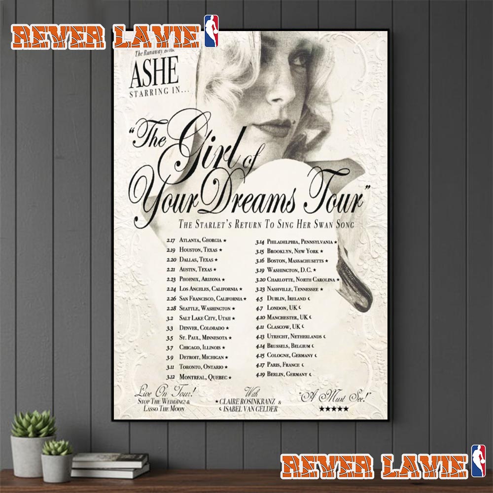 Claire Rosinkranz The Girl Of Your Dreams Tour 2027 Schedule Tour Dates Poster Decor Claire Rosinkranz The Girl Of Your Dreams Tour 2027 Schedule Tour Dates Poster Decor