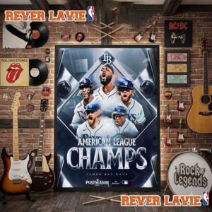 Congrats Tampa Bay Rays Champs 2026 American League Champions Poster Decor