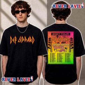 Def Leppard Event Poster Tour 2027 Collab With Goo Goo Dolls And The Struts Start March 2 to July 2 2027 Unisex T Shirt Two Sided