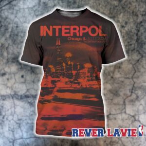 Interpol Event Poster At The Salt Shed In Chicago On October 11 2026 All Over Print Shirt