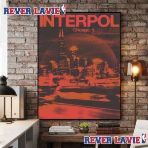 Interpol Event Poster At The Salt Shed In Chicago On October 11 2026 Poster Canvas
