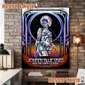 Johnny Blue Skies Raleigh 2026 Mutiny For The Masses Tour Event Poster At Lenovo Center On October 21 2026 Raleigh North Carolina Poster Decor